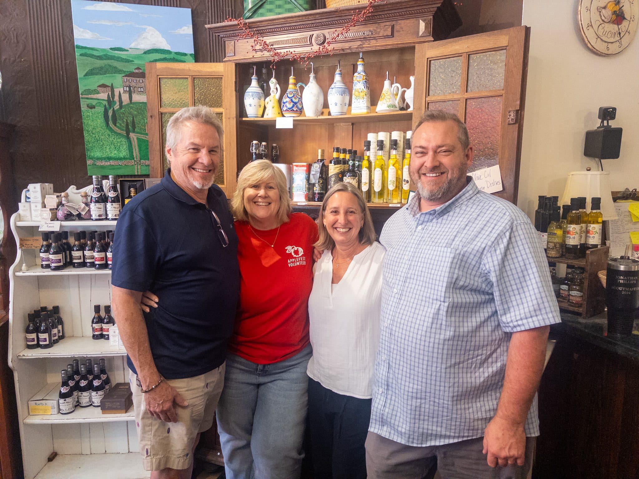 Gordon and Holly Grohmann pose with Marlo and Jonathan Phillips at Labella Cucina July,7 2026. Photo by Megan Jantos