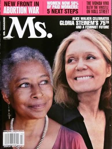 Courtesy of Wikimedia
Gloria Steinem on the cover of Ms. Magazine.