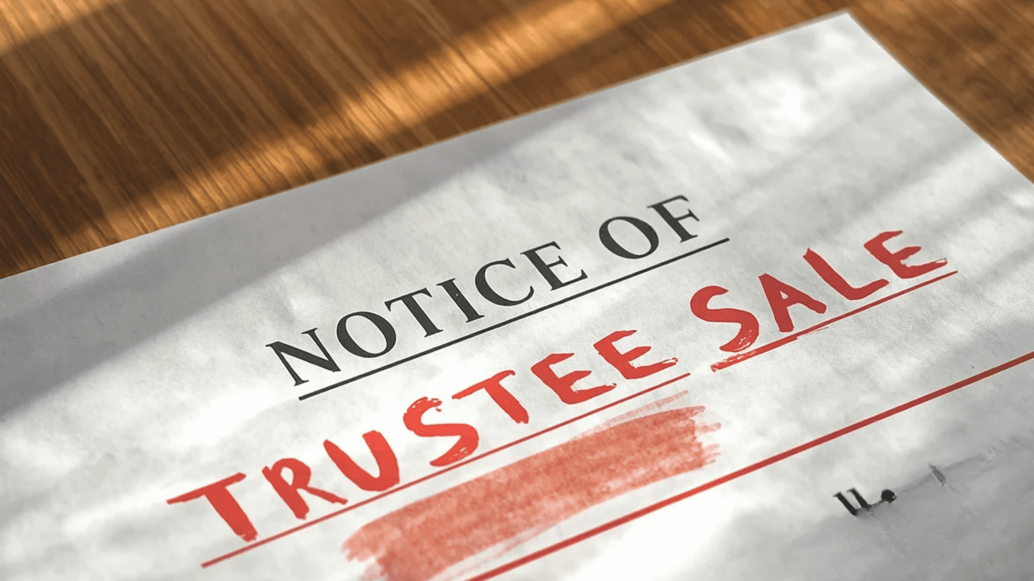 NOTICE OF TRUSTEE’S SALE