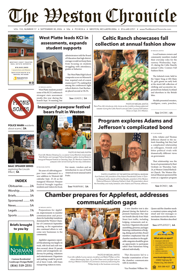 Front page, September 30, 2026