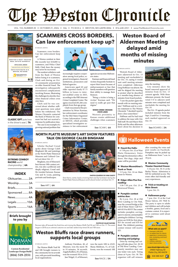 Front page, October 21, 2026